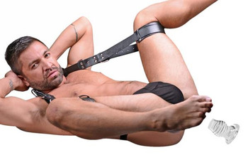 Spread Me Open Thigh Harness With Hollow Anal Plug by XR Brands
