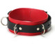 Strict Leather Deluxe Red Black Locking Collar Adult Sex Toys