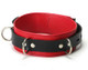 Strict Leather Deluxe Red Black Locking Collar by XR Brands