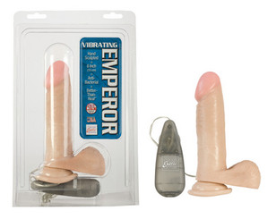 The Emperor Vibrating Beige 6 inch Dildo Sex Toy For Sale