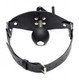 Crank Ball Gag Black Leather O/S by XR Brands - Product SKU CNVXR -AG208
