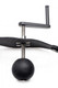 Crank Ball Gag Black Leather O/S by XR Brands - view 3