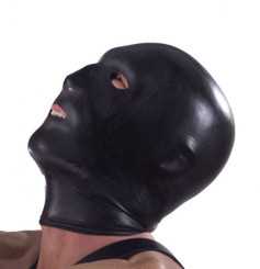 Black Hood With Eye, Mouth And Nose Holes Sex Toys