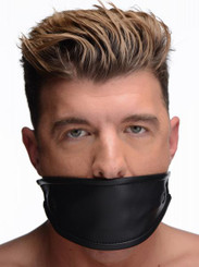 Leather Covered Ball Gag Black Adult Sex Toy