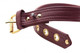 Strict Leather Burgundy Locking Collar by XR Brands - view 2