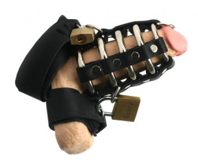 Strict Leather Gates Of Hell Chastity Device by XR Brands