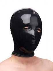 Rubber Slave Hood Black Bulk by XR Brands