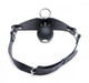 Eyelet Ball Gag Black Leather O/S by XR Brands - view 3