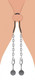 Hitch Metal Testicle Stretcher With Chains by XR Brands - view 2