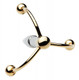 Golden Claw Head Urethral Plug Penis Jewelry Bulk by XR Brands - Product SKU CNVXR -AE466