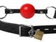 Classic Locking Silicone Ball Gag Red by XR Brands