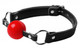 Classic Locking Silicone Ball Gag Red by XR Brands - view 3