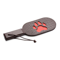 Puppy Paw Leather Paddle Black Best Sex Toys