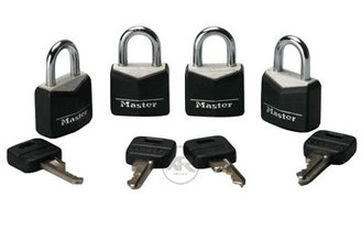 4 Pack Steel Masterlocks by Master Lock