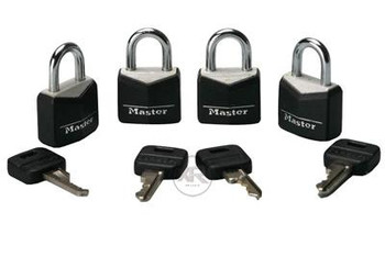 4 Pack Steel Masterlocks by Master Lock