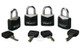 4 Pack Steel Masterlocks by Master Lock - Product SKU CNVXR -ML100