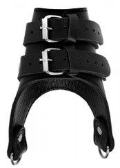 Strict Leather Double Weight Testicle Stretcher Black by XR Brands