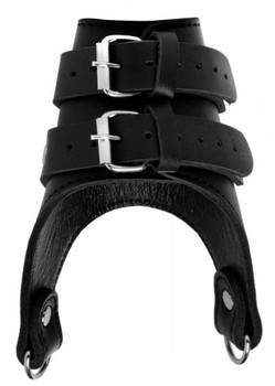 Strict Leather Double Weight Testicle Stretcher Black by XR Brands