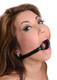 Strict Leather Ring Gag Medium by XR Brands - Product SKU CNVXR -ST625 -M