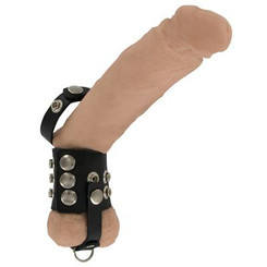 Strict Leather Cock Strap And Ball Stretcher Medium Adult Sex Toys