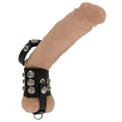 Strict Leather Erection Strap And Testicle Stretcher Medium by XR Brands