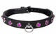 Leather Rhinestone Collar Amethyst by XR Brands