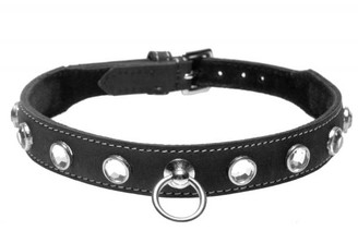Leather Rhinestone Collar Diamond by XR Brands