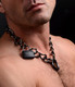 Stainless Steel Gunmetal Collar With Lock Adult Sex Toys
