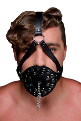 Strict Open Mouth Head Harness Black O/S Sex Toys
