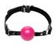Pink Silicone Ball Gag With Leather Straps by XR Brands