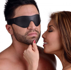 Strict Leather Velcro Blindfold by XR Brands