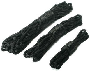 Premium Black Nylon Bondage Rope 25 Feet Sex Toy
