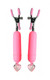 Pink Crush Vibrating Nipple Clamps by XR Brands
