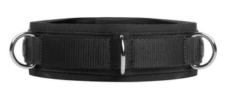 Neoprene Bondage Collar With D-Rings by XR Brands