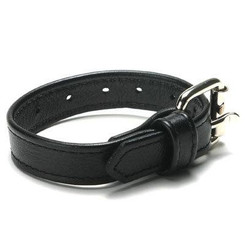 Buckle Leather C*ck Ring Black by XR Brands