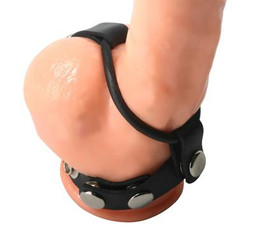 Rubber Cock Ring Harness Sex Toy