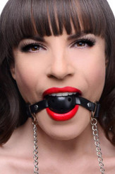 Breathable Ball Gag With Nipple Clamps by XR Brands