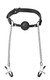 Breathable Ball Gag With Nipple Clamps by XR Brands - view 2