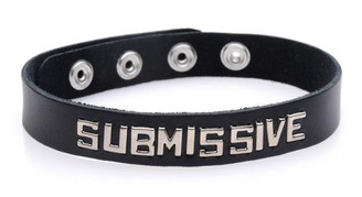 Leather ID Collars Submissive
