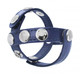 Blue Leather Penis And Ball Harness by XR Brands