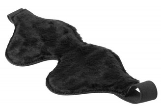 Strict Leather Black Fleece Lined Blindfold Adult Toys