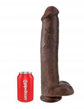 King Cock 15 inches Cock - Brown Adult Sex Toys