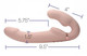 10X Evoke Ergo Fit Inflatable & Vibrating Strapless Strap-On Beige by XR Brands - view 2