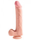King Cock Triple Density 12 inches Dildo with Balls Beige Best Sex Toy