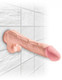 King Penis Triple Density 12 inches Dildo with Balls Beige by Pipedream Products - view 3