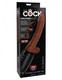 King Penis Plus 7.5in Thrusting Penis W/ Balls Brown by Pipedream Products