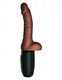King Penis Plus 7.5in Thrusting Penis W/ Balls Brown by Pipedream Products - view 4