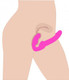 Evoke Super Charged Pink Vibrating Strapless Silicone Dildo by XR Brands - view 2