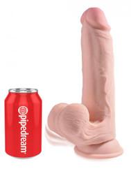 King Penis Triple Density Plus 9in Penis W/ Swinging Balls by Pipedream Products