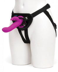 Happy Rabbit Vibrating Strap On Harness Set Purple Sex Toy